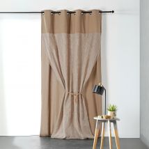 Rideau duo Martini - Ficelle - 135x240 cm - Polyester - Home Maison