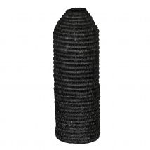 Cache bouteille en paille - Noir - 10x30 cm - Osier - Home Maison