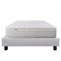 Ensemble matelas mousse 26 cm et sommier gris - Gris - Mousse - Home Maison