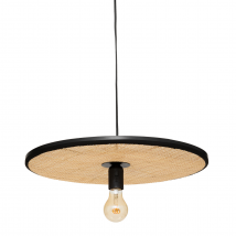 Suspension plate en rotin - Beige - 44x9 cm - Rotin - Home Maison