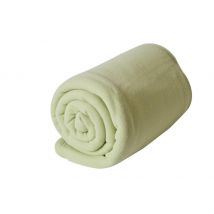 Couverture Polaire Grand Confort - Vert - Polyester - Home Maison