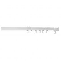 Rail à rideaux extensible en métal - Blanc - Métal - Home Maison