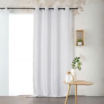Rideau Voilage uni 100% lin - Gris clair - 145x260 cm - Lin - Home Maison