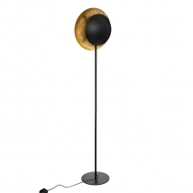 Lampadaire en métal esprit art déco - Noir - 33x23x144 cm - Métal - Home Maison