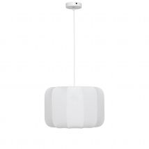 Suspension en coton blanc - Blanc - 37x112 cm - Coton/Métal - Home Maison