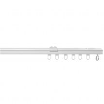 Rail à rideaux simple en métal - Blanc - 1m50 - Métal - Home Maison