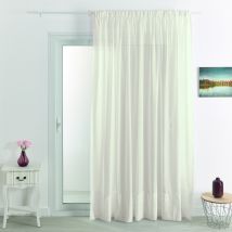 Voilage brodé cornely - Naturel - Polyester - Home Maison