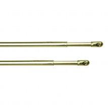 Lot de 2 tringles extensibles fenêtres 8 mm - Doré - 60-80 cm - Métal - Home Maison