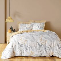 Parure de lit 3 Pièces Kimberly - Beige - Coton - Home Maison