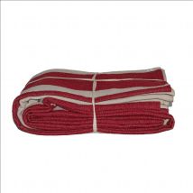Jeté de Lit coton épais Rustique - Rouge - Coton - Home Maison