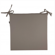 Galette de chaise extérieure carrée - Taupe - 40x40 cm - Polyester - Home Maison