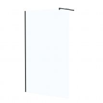Paroi de douche minimaliste en verre trempé - Noir - Aluminium/Verre - Home Maison