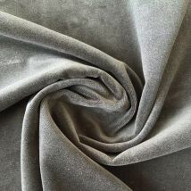 Tissu velours non feu M1 - Gris - 140 cm - Polyester - Home Maison