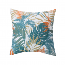 Coussin déhoussable à motifs - Bleu - 60x60 cm - Polyester - Home Maison