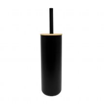 Brosse WC bambou - Noir - 9x37 cm - Bambou - Home Maison