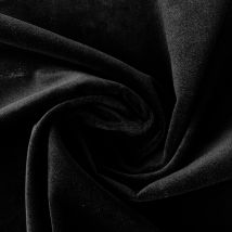 Tissu velours non feu M1 - Noir - 140 cm - Polyester - Home Maison