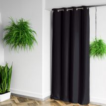 Rideau 100% occultant Ignifugé M1 Noir - Noir - Polyester/Occultant - Home Maison
