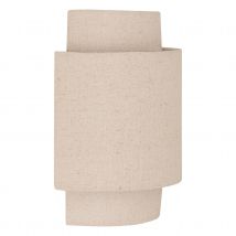Applique murale en lin avec structure acier - Lin - 20x13x27 cm - Lin - Home Maison