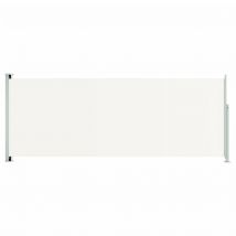 Auvent de patio latéral rétractable - Crème - 300x170 cm - Polyester - Home Maison