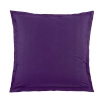Taie d'Oreiller Unie en 100 % Coton - Violet parme - Coton - Home Maison