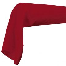 Taie de Traversin Unie en 100% Coton - Rouge - Coton - Home Maison