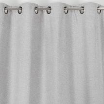 Rideau obscurcissant aspect laine chinée - Ecru - Polyester - Home Maison