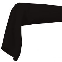 Taie de Traversin Unie en 100% Coton - Noir - 86x140 cm - Coton - Home Maison