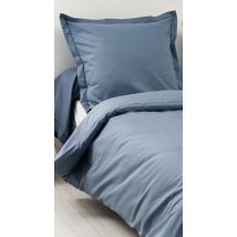 Housse de Couette Unie en 100 % Coton - Bleu Marine - 240x220 cm - Coton - Home Maison