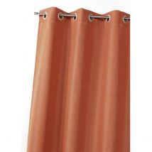 Rideau en toile unie - Orange - Polyester - Home Maison