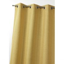 Rideau en toile unie - Jaune Ocre - Polyester - Home Maison