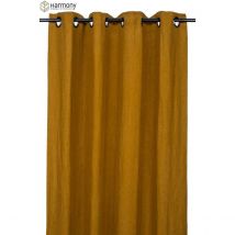 Rideau uni et coloré Harmony en 100% lin - Marron Clair - 140x280 cm - Lin - Home Maison