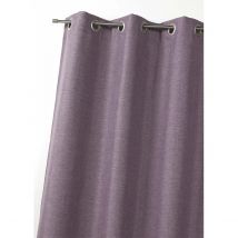 Rideau d'ameublement 100 % occultant uni doublé - Violet parme - Polyester/Occultant - Home Maison