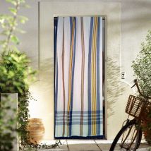 Rideau de Porte "Marseillais" à rayures d'Antan - Bleu - Coton - Home Maison