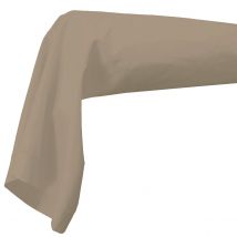 Taie de Traversin Unie en 100% Coton - Marron Clair - Coton - Home Maison