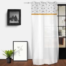 Voilage au style scandinave - Blanc - Coton - Home Maison