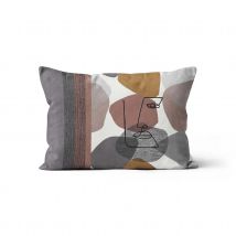 Coussin fantaisie Modern - Taupe - Polyester - Home Maison