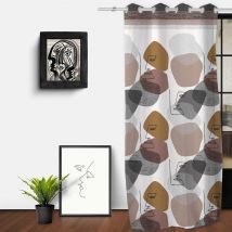 Rideau d'ameublement Modern - Multicolore - Polyester - Home Maison