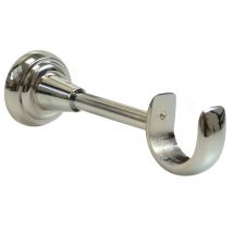 Support Mural Chromé diam 28mm - Argent - Métal - Home Maison