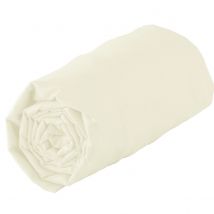 Drap housse 100% coton biologique - bonnet 30 cm - Sable - 160x200 cm - Coton - Home Maison