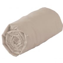 Drap housse en 100% coton biologique - Ficelle - Coton - Home Maison