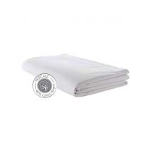 Drap percale 280 x 325 cm - Blanc - Percale de coton - Home Maison