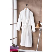 Peignoir de bain uni et coloré - Blanc - Coton - Home Maison