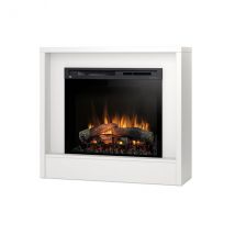 Caminetto elettrico a libera installazione a LED Mod. KLAR - 28&quot; colore Bianco opaco - 100 x 90 x 32