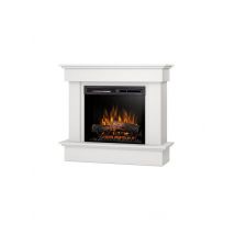 Caminetto elettrico a libera installazione a LED Mod. TORMES - 23&quot; colore Bianco opaco - 100,5 x 89 x 33,5