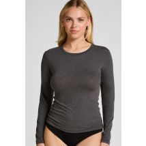 Hunkemöller Camiseta de manga larga en algodón suave Gris