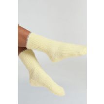 Hunkemöller Chaussettes duveteuses Liv Jaune