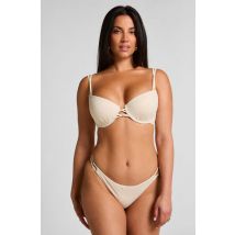 Hunkemöller Slip de Bikini Cheeky Tanga Crochet Blanc
