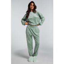 Hunkemöller Pantalon de jogging Velours Vert