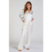 Hunkemöller Pantalon Satin Blanc