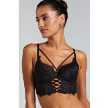 Hunkemöller Soutien-gorge à armatures longline push-up préformé Char Noir